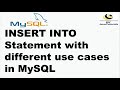 SQL INSERT INTO Statement | INSERT INTO Statement with different use cases in MySQL|KK JavaTutorials