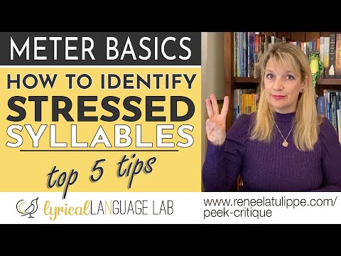 How do you know if a syllable is stressed or unstressed?