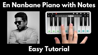 En Nanbane Ennai Yethai Piano Tutorial with Notes | Yuvan | Mankatha | Perfect Piano | 2020