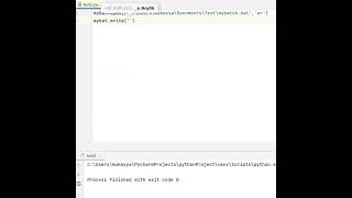 Python code to create batch file