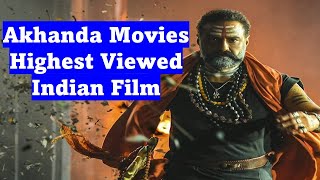 Akhanda Movies Highest Viewed Indian Film|24 घंटे में बनाया ये धांसू रिकॉर्ड|Akhanda On Hotstar