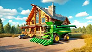 Dad Invested ALL Our Harvest Profit on THIS Building in Farming Simulator - Day 14