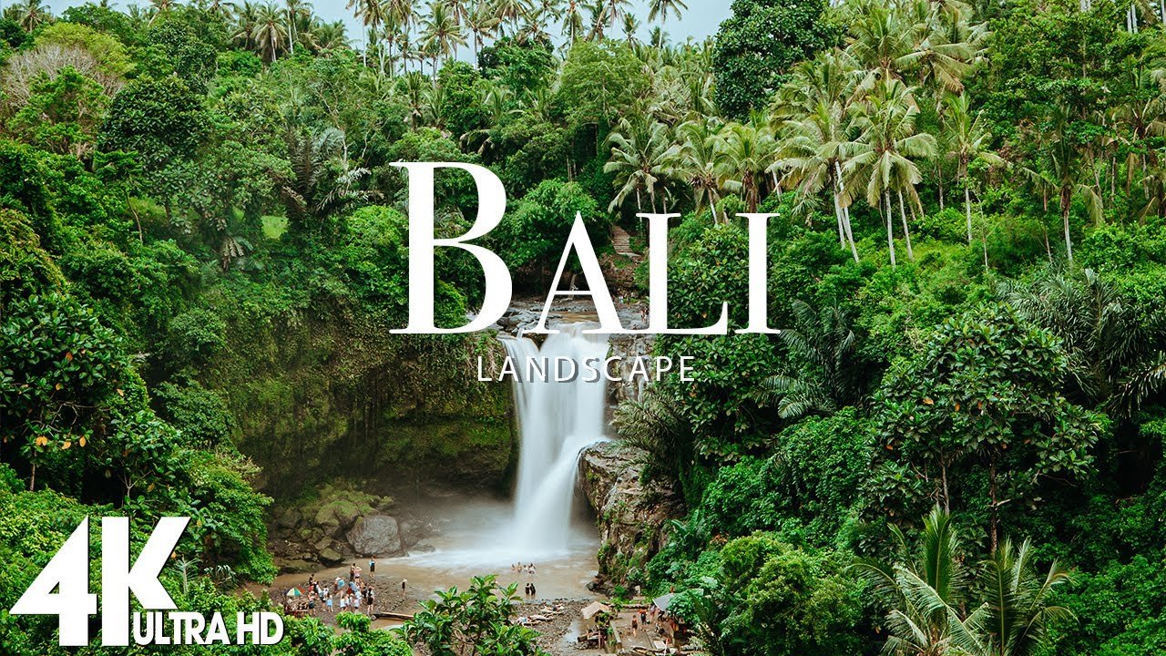 FLYING OVER BALI (4K UHD) - Relaxing Music Along With Beautiful Nature ...