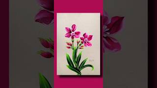 💕 Incredible  Flower Painting One Stroke ART #shorts #shortsfeed