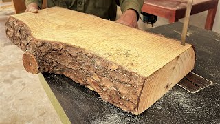 Extremely Ingenious Skills Woodworking Worker | Large Woodworking Monolithic Crafts Wooden Furniture
