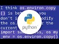 Python subprocess/Popen with a modified environment
