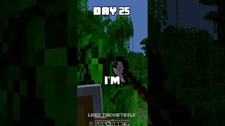 100 Days - [Minecraft Shorts] - Day 25 #minecraft #100days