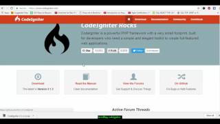 Installing Codeigniter - Codeigniter Part 1