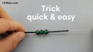 Bead hole too small? How to thread beads on thick string or cord