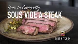 How to Sous Vide a New York Strip Steak Recipe