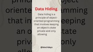 Java - Data Hiding