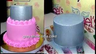 How to make silver shine color to your cake tutorial!