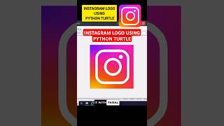 Instagram Logo Using Python Turtle | Easy Python Turtle Graphics Drawing Art For Beginners #python