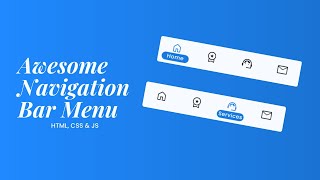 Awesome Navigation Bar Menu Indicator using HTML, CSS & JavaScript
