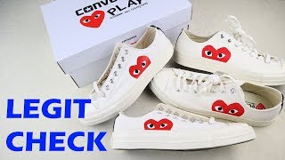 Real vs Fake Comme des Garcons Converse Chuck Taylor CDG LEGIT CHECK