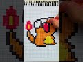 How to Draw Charmander (Pokemon) #shorts #pixelart