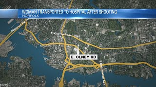 Woman shot Monday night on E. Olney Road in Norfolk