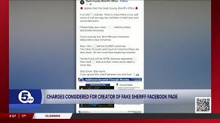 Charges considered for creator of fake Stark Co. Sheriff Facebook page