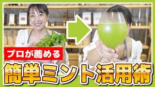 【ミント活用術】簡単にできるミントシロップの作り方解説【ミントの種類解説/ミントの使い方】