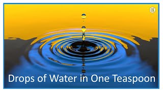 How Many Drops of Water Are in One Teaspoon?