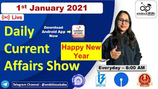 8:00 AM - Daily GK Update 01 Jan | Current Affairs 2021 | Daily Current Affairs | Ambitious Baba