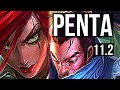 KATARINA vs YASUO (MID) | Penta, Rank 3 Kata, Legendary, 24/3/6, 700+ games | NA Master | v11.2