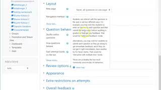 Setting up a Quiz in Moodle 3.7 for Formative Assessment