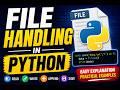 Python File Handling: Open, Read, Write, and Save