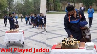 Team India Celebrates Ravindra Jadeja's Man Of The Match Performance || IND vs SL 1st Test Day3 2022
