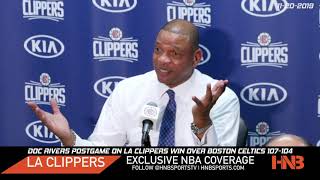 Doc Rivers on 1st game with Kawhi Leonard + Paul George | LA Clippers vs Celtics Postgame 11-20-2019