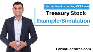 Treasury Stock CPA Exam simulation