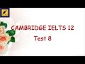 [Audio] Cambridge IELTS 12 | Listening Test 8 | All English 4U