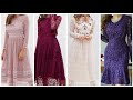 (Part wear) Stunning lace dresses designs ideas for women - most Adorable colorful lace outfits