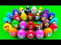 Rainbow SLIME Eggs: Looking Numberblocks, Alphablocks, Alphablet Lore, Pinkfong Clay Coloring! ASMR