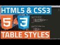 HTML5 and CSS3 beginner tutorial 36 - Styling tables