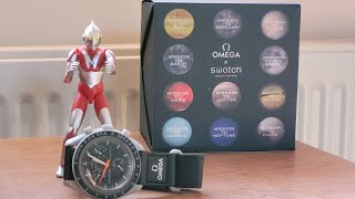 Custom Ultraman Speedmaster Moonswatch | Omega x Swatch Speedmaster Replica