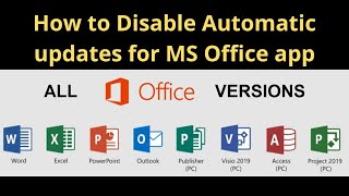 How To Stop Auto Updates in Microsoft office 365| Stop Auto Update Microsoft Office All Versions