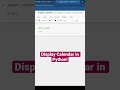 Display Calendar in Python! (SUPER EASY!) #shorts #python #programming #coding