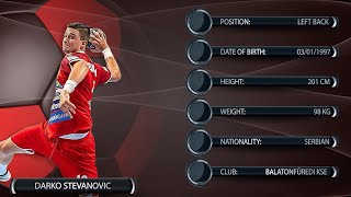 Darko Stevanovic - Left Back - Balatonfüredi KSE - Highlights - Handball player -CV- Season 2019/20