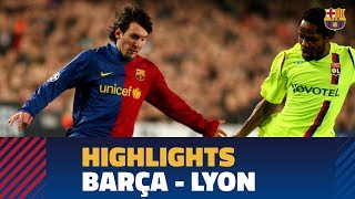 BARÇA 5-2 LYON | Match highlights (2008/2009)