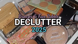 BRONZER + FACE PALETTES, YOU'RE NEXT👋 DECLUTTER SERIES 2025 #declutter #makeup