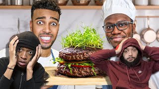 THAT LOOKS CRIMINAL 😭💀 | REACTING TO NIKO AND DEJI MAKING A BURGER WITH THE WRONG INGREDIENTS