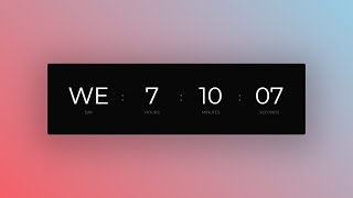 How To Create Realtime Clock Using HTML, CSS And JavaScript | Web Development Tutorials