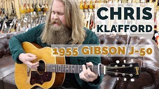 Chris Kläfford with a 1955 Gibson J-50 