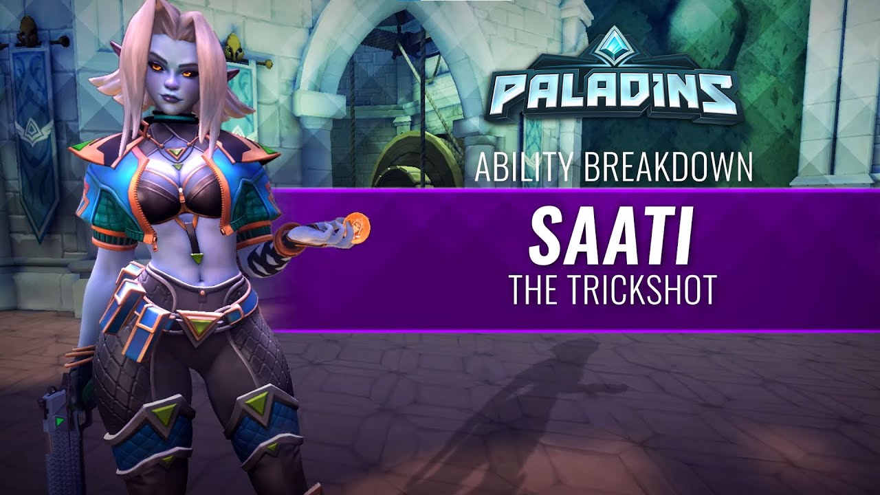 Paladins - Ability Breakdown - Saati, The Trickshot - YouTube