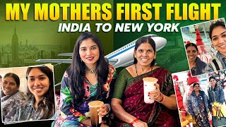 Hyderabad To New York | Traveling with My Mother - Part 2 | USA Telugu Vlogs
