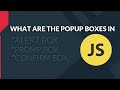 How to Create A Popup Boxes Using JavaScript | JavaScript Tutorial