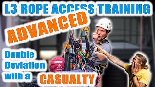 Advanced Double Deviation Rescue - IRATA Rope Access Level 3 Rescue Training