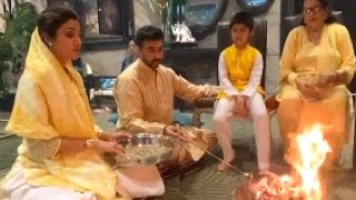 Shilpa Shetty Doing Ganpati Puja With Husband Raj Kudra & Son Viaan Kunday EXCLUSIVE Video