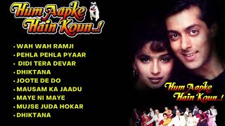 Hum Aapke Hai Kon Songs || Salman Khan || Madhuri Dixit || Lata Mangeshkar || Hindi Songs